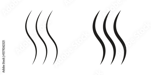 Hot icon outline and solid vector sign, linear pictograms