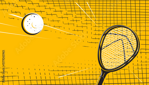 Lacrosse stick and ball. Sport concept

