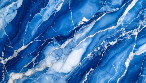 Abstract blue marble texture