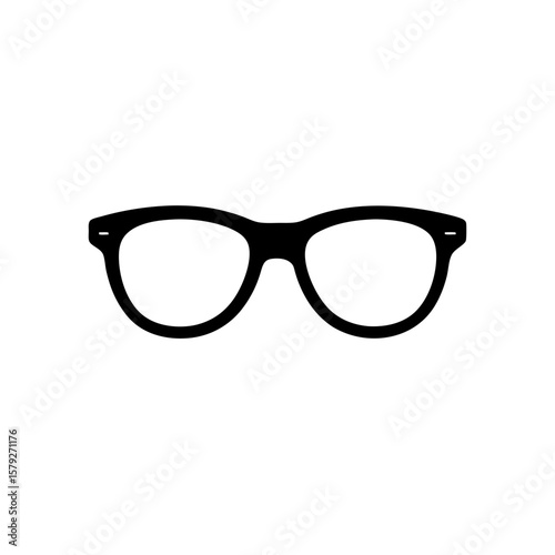 Retro Eyeglasses Vector Clipart on White Background Fashion Design