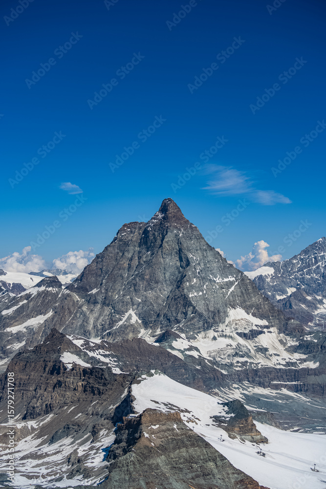 Obraz premium Matterhorn - Zermatt - swiss alps - schweiz - switzerland - Matterhorn Glacier Trail 