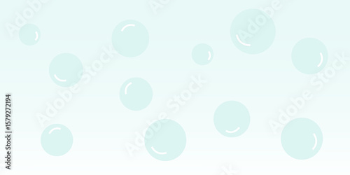 Vector illustration of bubbles icon. Soap bubbles. Bath and cleaning.