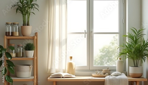 Eco Home Styling: Balanced Composition of Reusable and Natural Elements