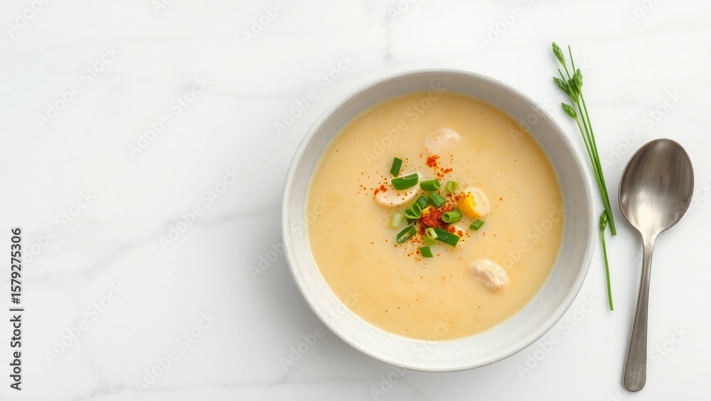 chicken corn soup top-down photo marble background copy space left soup on right food flatlay clean surface light backdrop soup styling
chicken corn soup top-down photo marble background copy space left soup on right food flatlay clean surface light backdrop soup styling