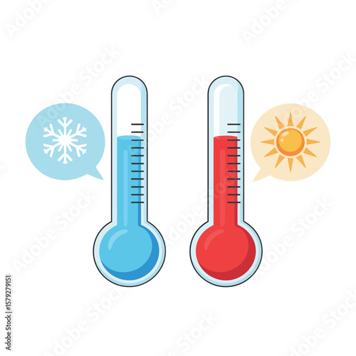Comparing Cold and Hot Temperatures with Thermometers