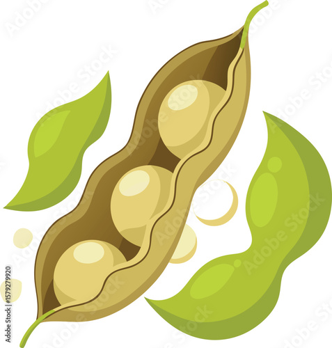 Fresh Soybeans in Pod, Healthy Vegetarian Food, Organic Farming, Natural Protein Source, Plant-Based Diet