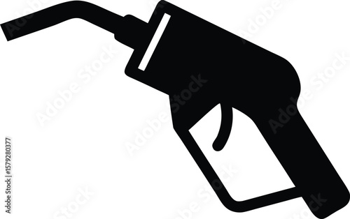 gas pump nozzle isolated vector icon