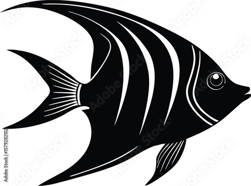 angelfish fish silhouette