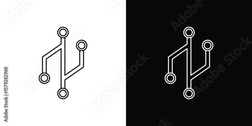 Canvas Print Version control icon vector for web, computer and mobile app