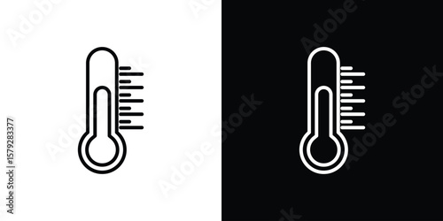 Tableau sur toile Thermometer icon vector for web, computer and mobile app