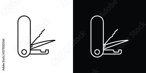 Tableau sur toile Swiss Knife icon vector for web, computer and mobile app