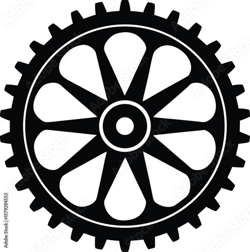 flywheel on white background.eps