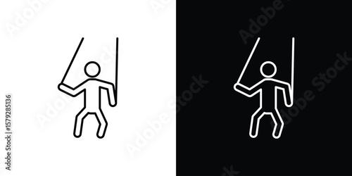 Schilderij op canvas Puppet icon vector for web, computer and mobile app