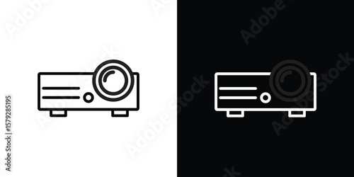 Konstfotografi Projector icon vector for web, computer and mobile app