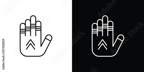 Foto Gauntlet icon vector for web, computer and mobile app