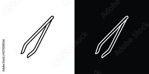 Photos Eyebrow tweezers icon vector for web, computer and mobile app