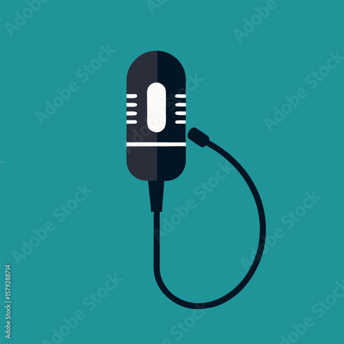 Lavalier Microphone Silhouette Simple Icon