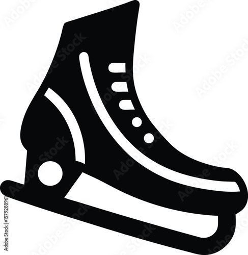 ice skate blade guard on white background.eps