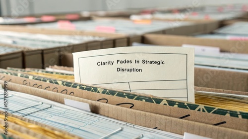 Clarity Fades in Strategic Disruption Within Filing System