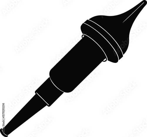 otoscope tip on white background.eps