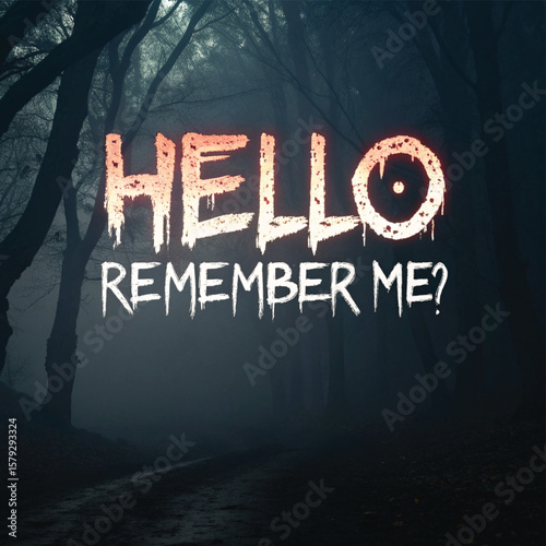 A spooky Halloween party blackboard concept with happy Halloween text is a symbol of success