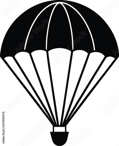 parachute pilot chute on white background.eps