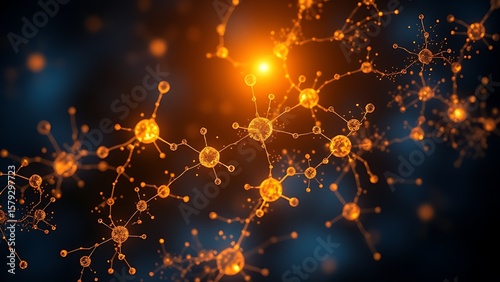 A celestial constellation of glowing stem cells against deep blue, symbolizing medical innovation.
