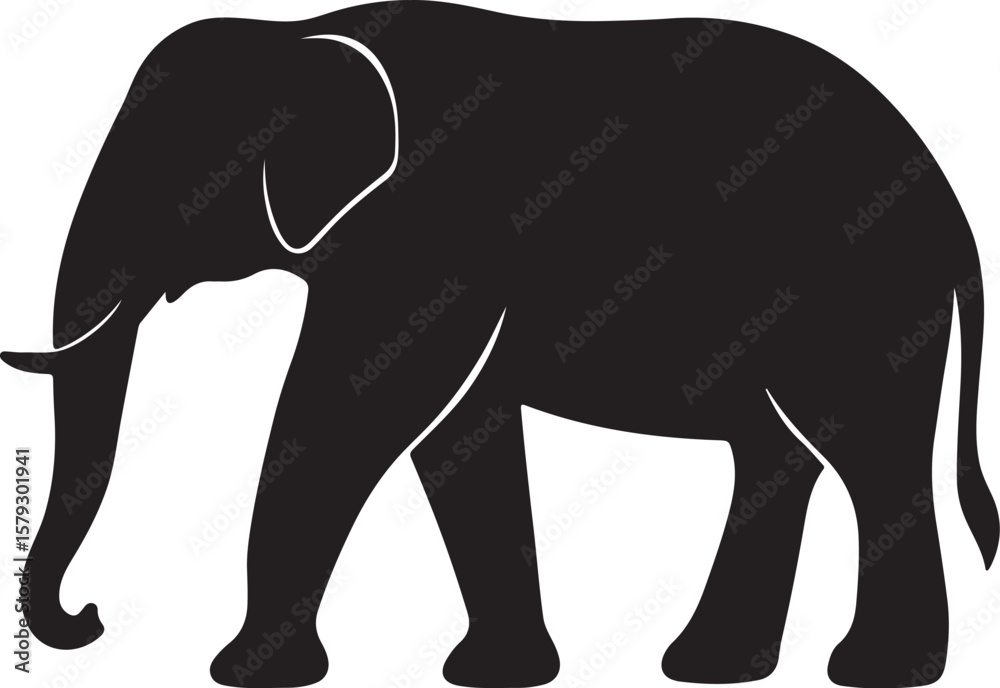 Obraz premium elephant vector art হরিণ