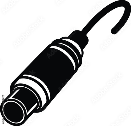 xlr connector on white background.eps