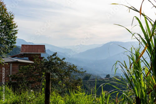 Mountain landscape with river