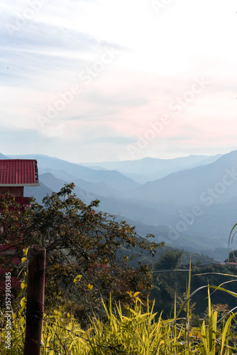 Sunrise over the mountains