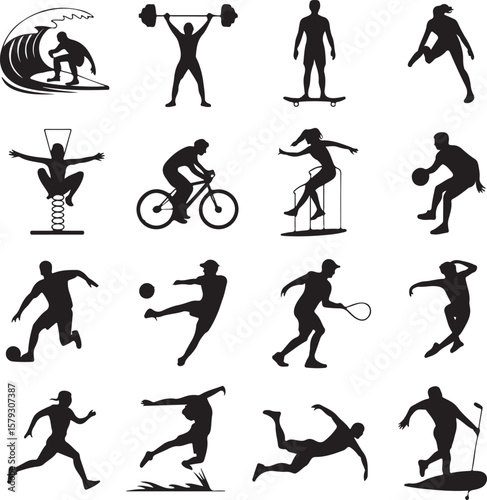 American Football Player Silhouette in Action Pose

Football Helmet and Ball Vector Design

Running Quarterback Silhouette for Sports Design

Black American Football Silhouette Illustration

Team Spor