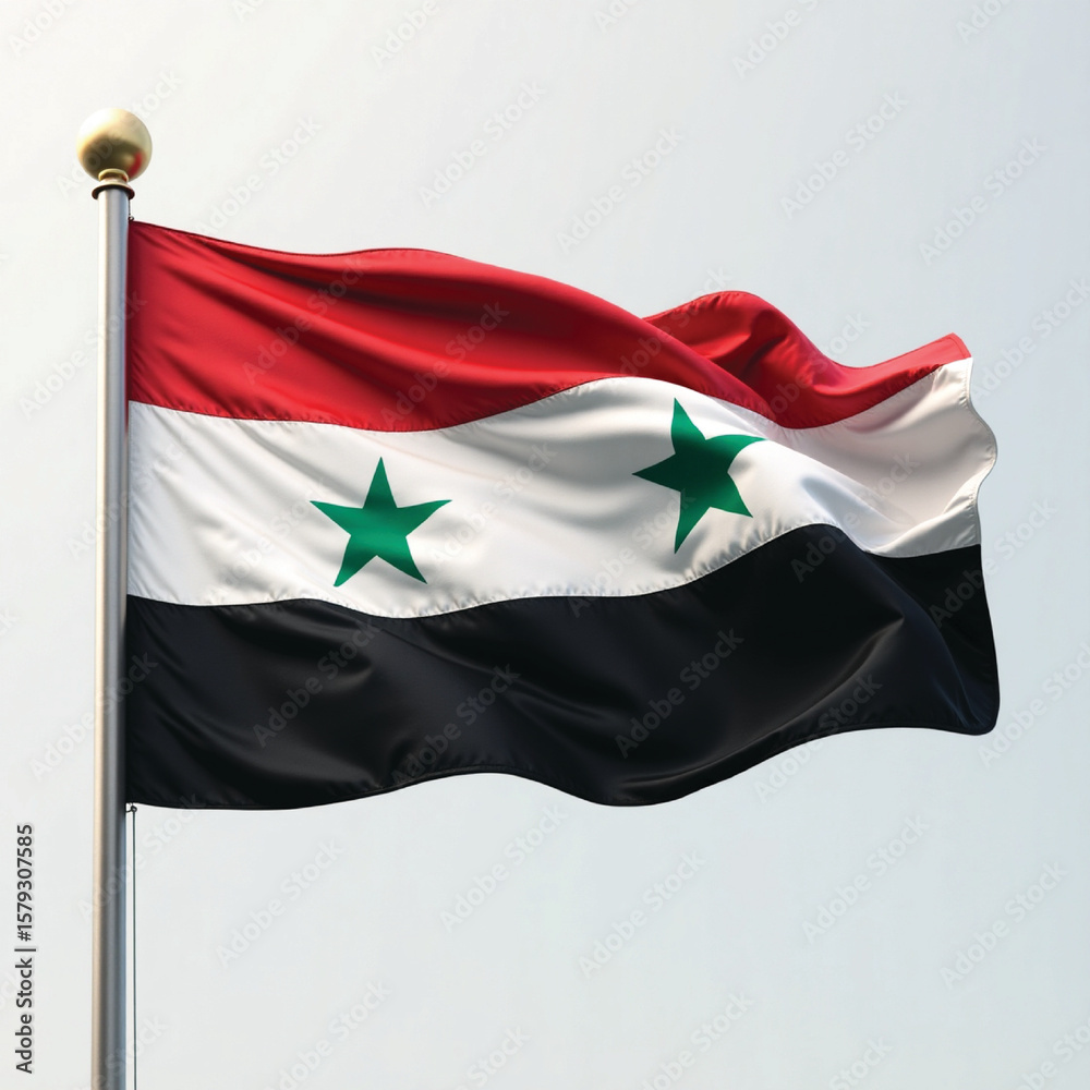 Naklejka premium flag of syria
