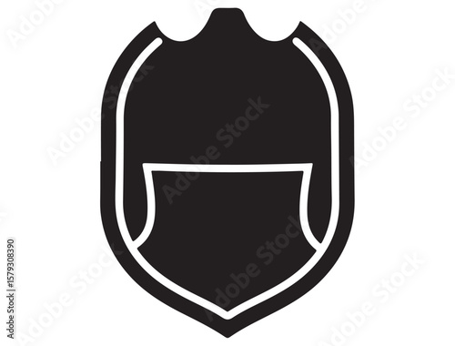 FIREFIGHTER BADGE SILHOUETTE