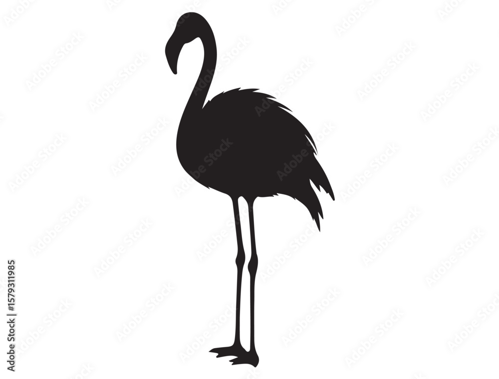 Obraz premium FLAMINGO SILHOUETTE