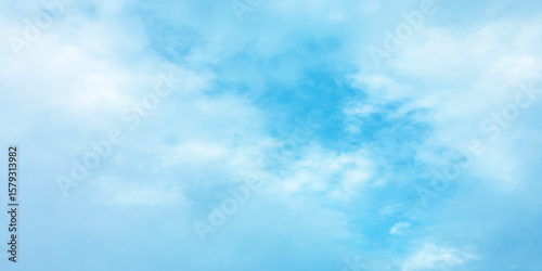 Sky blue effect clouds sunny light effect soft splashed reflection wallpaper. Clouds floating in the sky often evoke a feeling of calm or serenity, the peaceful mood of the image a storm approaching b