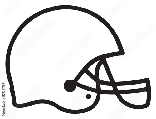 FOOTBALL HELMET SILHOUETTE