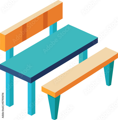 Dining bench icon