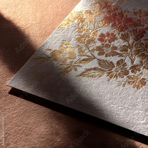Elegant Floral Embossed Card Design