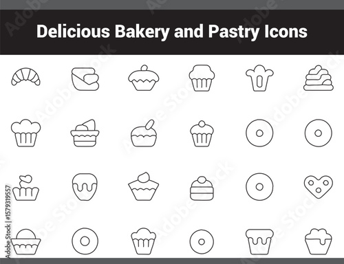 Delicious Bakery and Pastry Icons