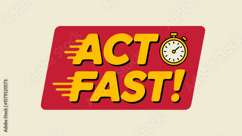 Urgent Action Required Concept: Time-Sensitive Call to Action Design and Business Messaging