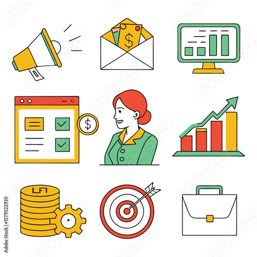 Office and Corporate Essentials Icon Collection