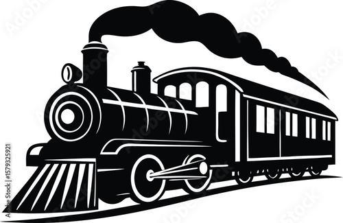 Modern Passenger Train on Railway Track – High-Speed Locomotive, Transportation Concept, Travel and Transit Scene