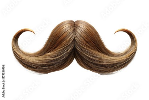 Beautiful, trending and realistic Moustache with white background