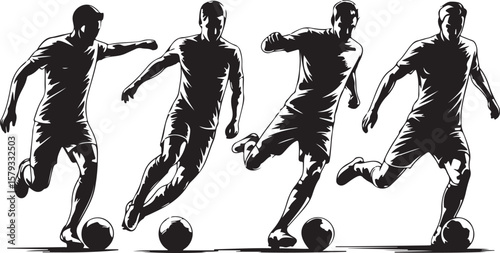 American Football Player Silhouette in Action Pose

Football Helmet and Ball Vector Design

Running Quarterback Silhouette for Sports Design

Black American Football Silhouette Illustration

Team Spor