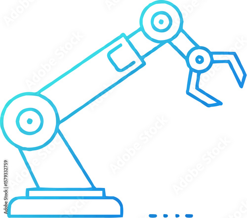 Futuristic Robotic Arm Icon