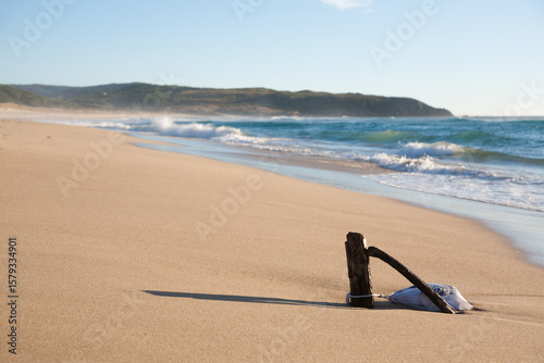 Galician beach landscape, Galicia, Spain. Do Rostro beach.