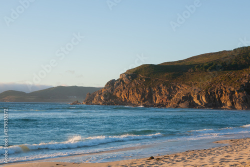 Galician beach landscape, Galicia, Spain. Do Rostro beach.
