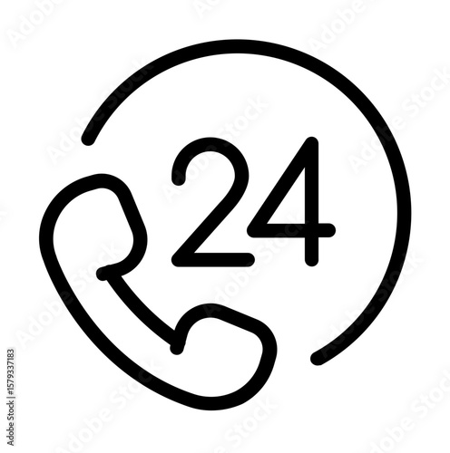 24h Support Phone Icon