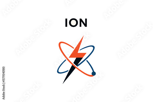 Ion log Vector on white background.01